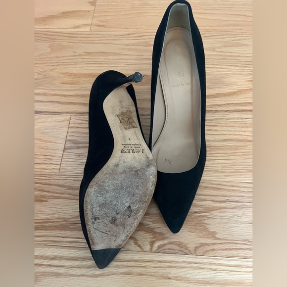 J.crew suede heels, black, size 7 - Picture 5 of 6